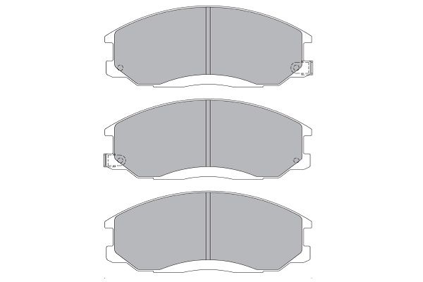 KAVO PARTS Комплект тормозных колодок, дисковый тормоз KBP-3019